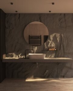 A Fresh Approach to Bathroom Elegance: Light Wood Vanities