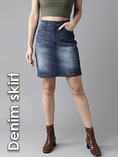 Denim skirt