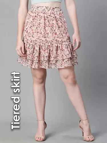 Tiered skirt