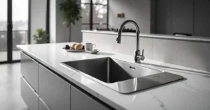 How Does Fibord Handmade Stainless Steel Sink K30-1 Enhance The Kitchen Overall View?
