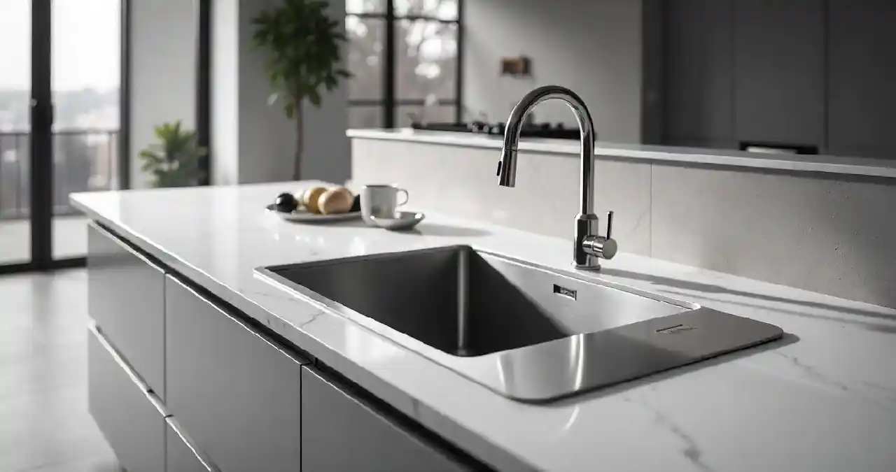 How Does Fibord Handmade Stainless Steel Sink K30-1 Enhance The Kitchen Overall View?