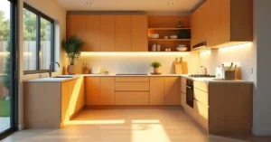 L-Shaped Modular Kitchen