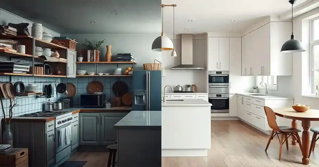 Old Vs Modern Kitchen Design