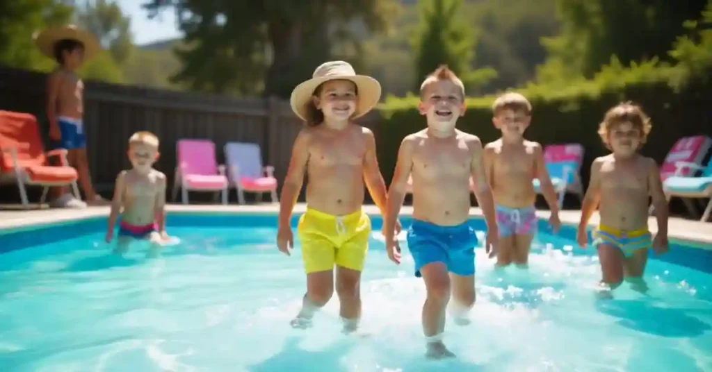 Pool Party Outfit Idea for Kids