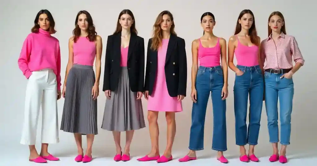 Some Best Fashion Ideas With Pink Mules