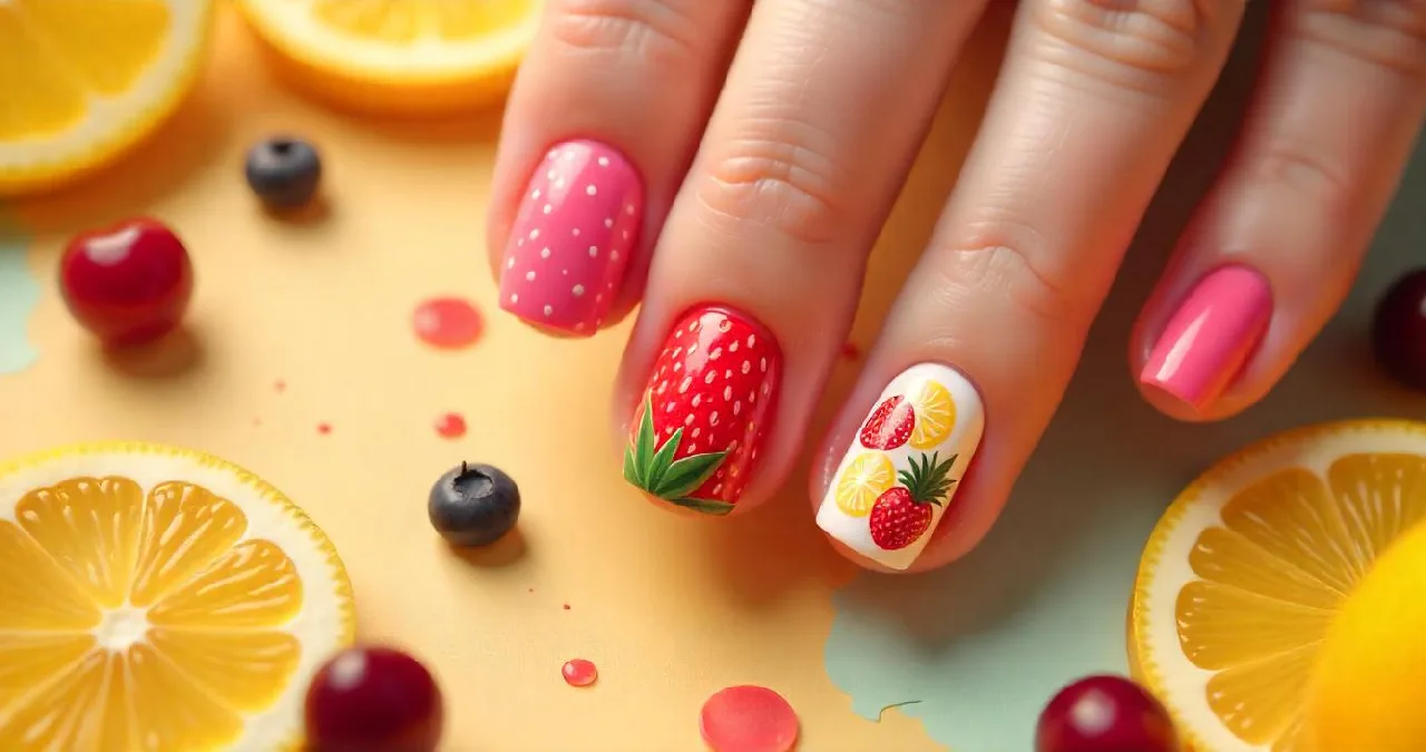 20+ Fun Summer Fruit Nail Designs for Juicy Nails