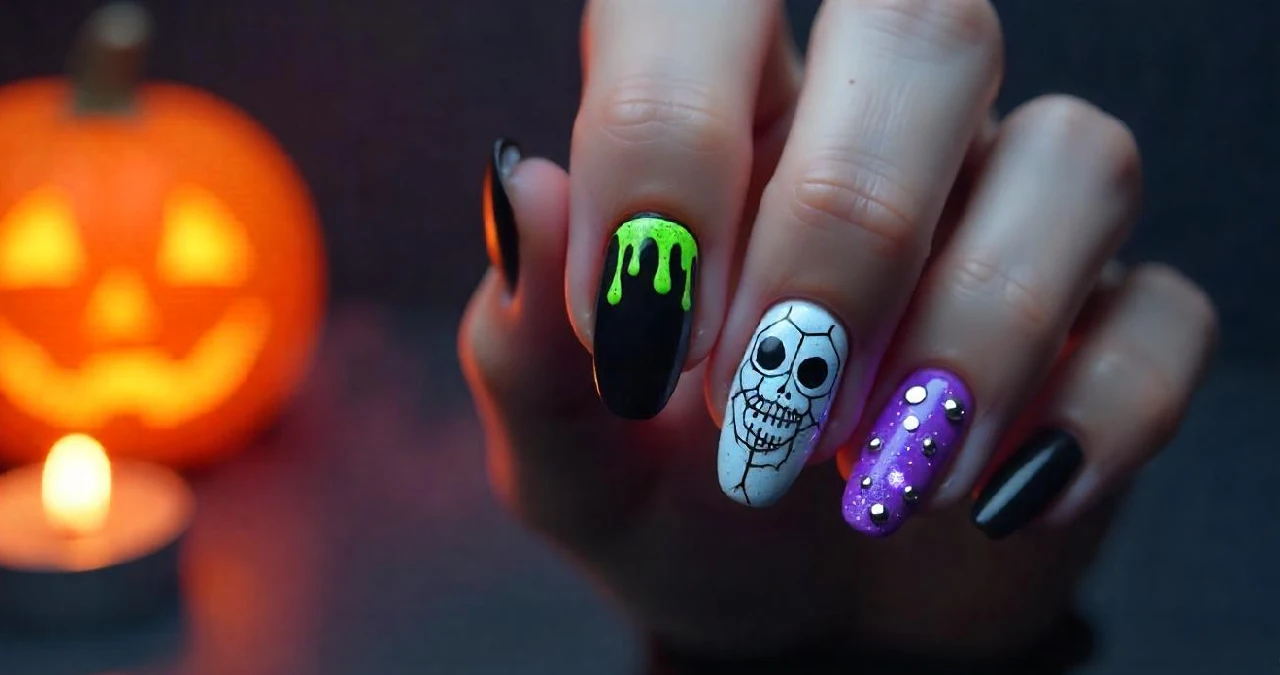 35 Easy Halloween Nail Art Ideas for Adorable Mani
