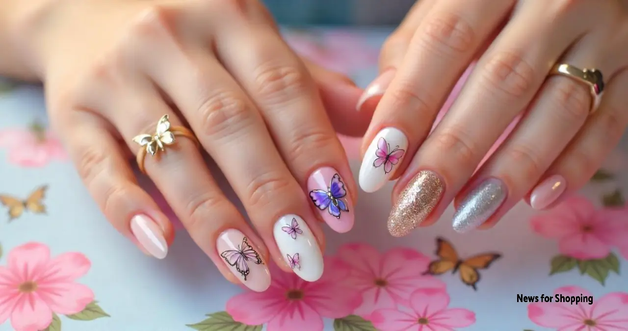 21+ Best Butterfly Nails: Heart Flattering Spring Manicure