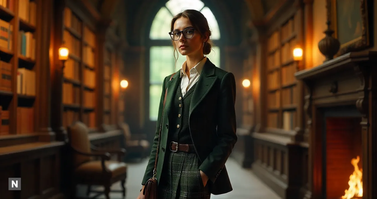 15+ Dark academia fashion female: Style in Timeless Elegance