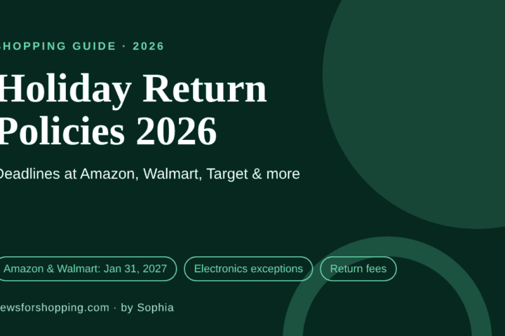 Holiday return policies 2026: deadlines at Amazon, Walmart, Target and more